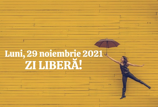 Ministerul Muncii: Luni, 29 noiembrie 2021, zi libera!