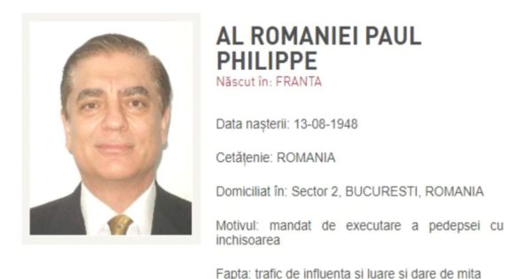 Ministerul Justitiei, precizari despre extradarea printului Paul, dupa ce a fost prins la Paris